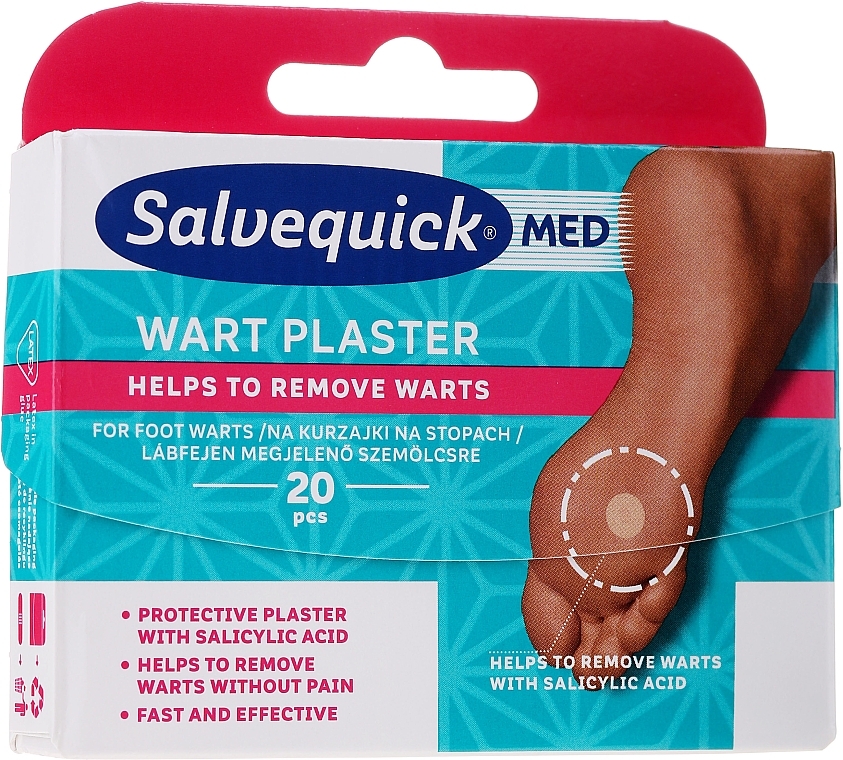 Pflaster gegen Fußwarzen - Salvequick Med Foot Care Wart Plaster