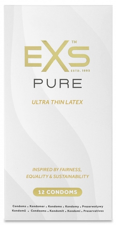 Ultradünne Kondome 12 St. - EXS Pure Ultra Thin Latex Condoms — Bild N1