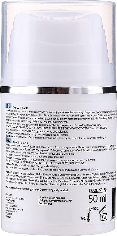 Creme-Mousse für das Gesicht mit aktivem Sauerstoff - APIS Professional Home TerApis Oxygenating Mousse — Bild N2