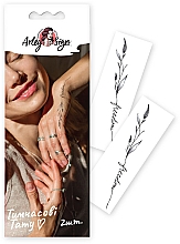 Düfte, Parfümerie und Kosmetik Temporäres Tattoo Blumen sagen Freiheit - Arley Sign