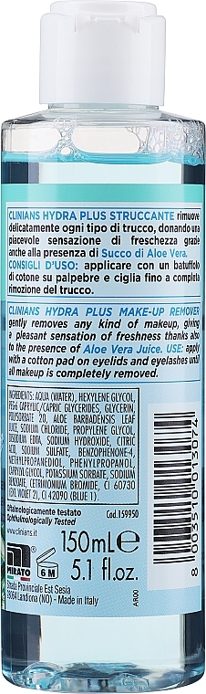Sanfter Make-up-Entferner mit Aloe-Vera-Extrakt - Clinians Hydra Plus Delicate Eye Make-up Remover Gel Aloe Vera — Bild N2