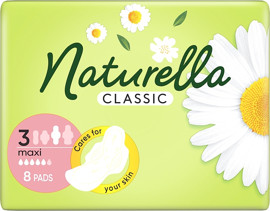Damenbinden mit Flügeln 8 St. - Naturella Classic Basic Maxi — Foto N1