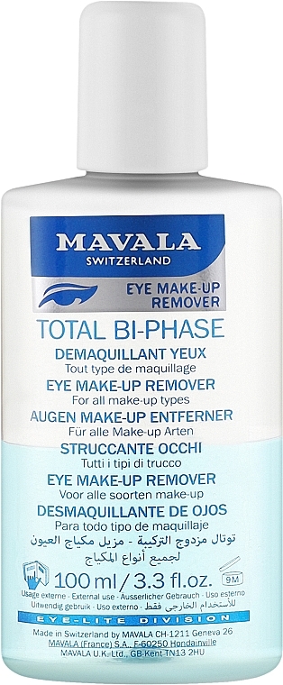 Zweiphasiger Augen-Make-up-Entferner - Mavala Total Bi Phase Eye Make Up Remover — Bild N1