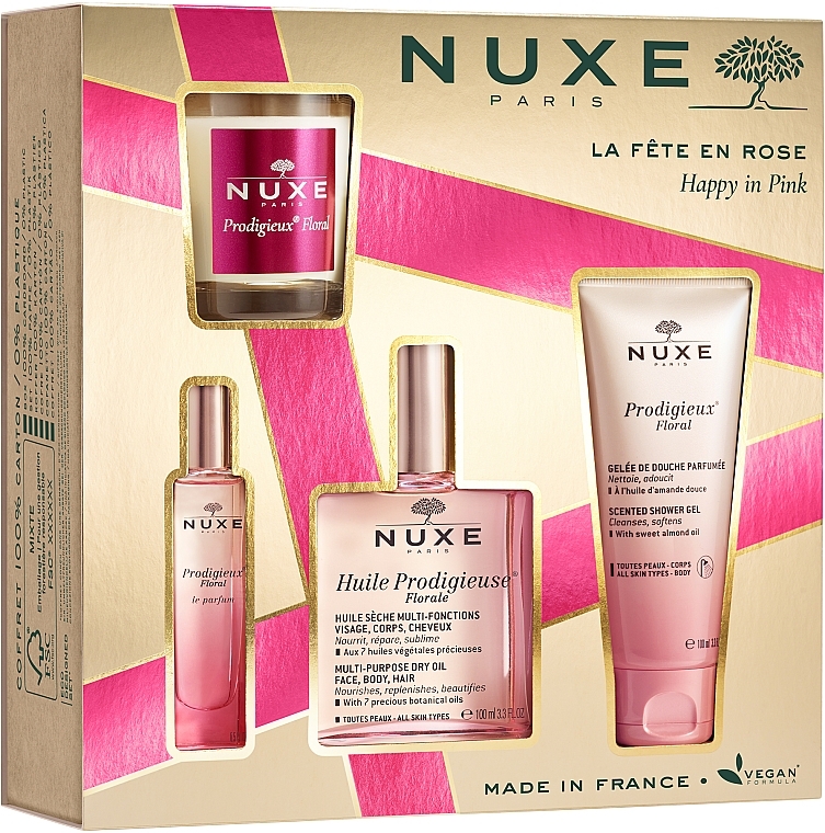 Nuxe Prodigieux Floral - Duftset (Parfum /15 ml + Trockenöl /100 ml + Duschgel /100 ml + Duftkerze /70 g)  — Bild N2