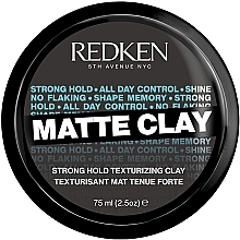 Düfte, Parfümerie und Kosmetik Modellierende Paste starke Fixierung - Redken Rough Clay Matte Texturizer 20