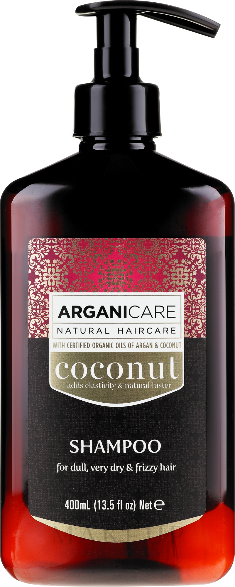 Shampoo mit Kokosnuss- und Arganöl - Arganicare Coconut Shampoo For Dull, Very Dry & Frizzy Hair — Bild 400 ml