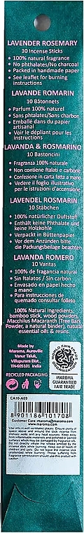 Räucherstäbchen Lavendel und Rosmarin - Maroma Encens d'Auroville Stick Incense Lavender Rosemary — Bild N4