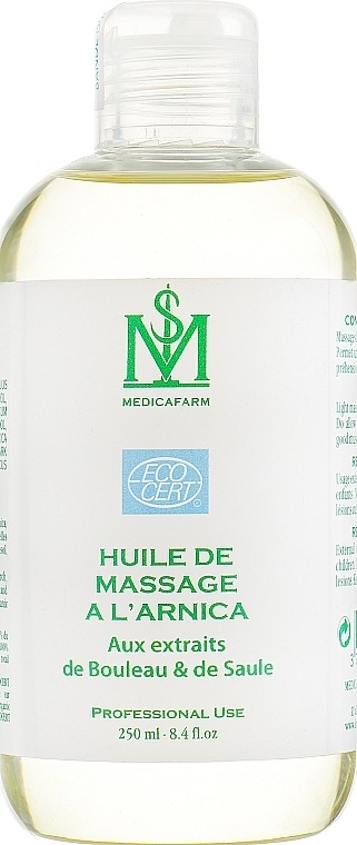 Kühlendes Massageöl mit Birken- und Weidenextrakt - Medicafarm Body Care Massage Oil Arnica Effet Froid — Bild N3