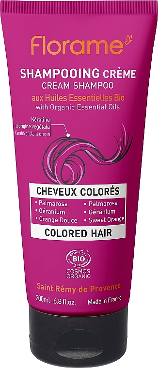 Cremeshampoo für coloriertes Haar - Florame Colored Hair Cream Shampoo — Bild N1