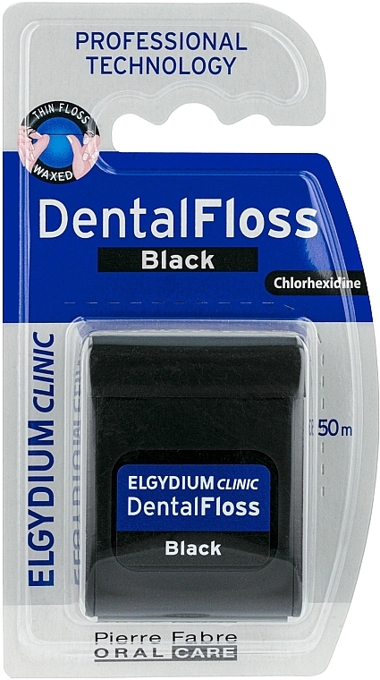 Zahnseide schwarz 50 m - Elgydium Clinic Dental Floss — Bild N2