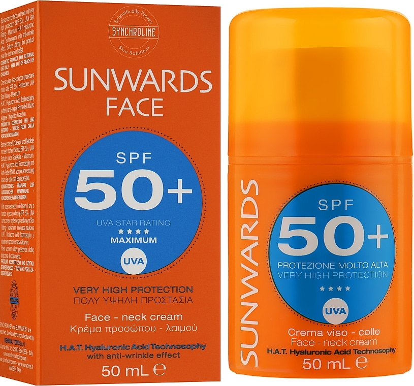 Gesichts- und Halscreme mit sehr hohem Sonnenschutz - Synchroline Sunwards Face cream SPF 50+  — Bild N4