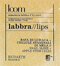 Düfte, Parfümerie und Kosmetik Lippenmaske auf Basis von Schneckenschleim und Apfelstammzellen - Bioearth Loom