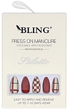 Düfte, Parfümerie und Kosmetik Künstliche Nägel Quadrate - Bling Press On Manicure