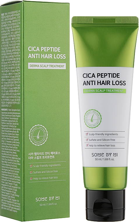 Stärkende Haarmaske mit Centella und Peptiden - Some By Mi Cica Peptide Anti Hair Loss Derma Scalp Treatment — Bild N2