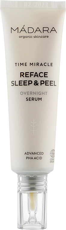 Intensive Nachtpflege Serum - Madara Cosmetics Time Miracle Reface Sleep & Peel — Bild N2