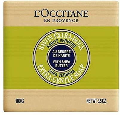 Pflegende Seife mit Sheabutter und Eisenkraut - L'occitane Shea Butter Extra Gentle Soap Verbena — Bild N1