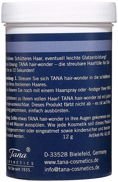 Haarpulver - Tana Hair Thickening Concealer — Bild N3