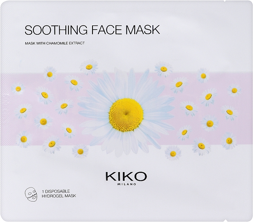 Feuchtigkeitsspendende Hydrogel-Gesichtsmaske mit Kamillenextrakt - Kiko Milano Soothing Hydrogel Face Mask — Bild N1