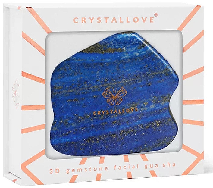 Gesichtsmassage-Platte Lapislazuli blau - Crystallove Lapis Lazuli Contour Gua Sha — Bild N3