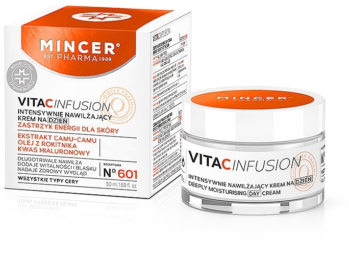 Feuchtigkeitsspendende Gesichtscreme - Mincer Pharma Vita C Infusion 601 Moisturizing Face Cream — Bild N1