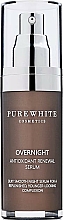 Düfte, Parfümerie und Kosmetik Regenerierendes Gesichtsserum für die Nacht - Pure White Cosmetics Overnight Antioxidant Renewal Serum