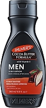 Feuchtigkeitsspendende Körper- und Gesichtslotion mit Vitamin E und Kakaobutter - Palmer's Cocoa Butter Formula Men Body & Face Lotion — Bild N1