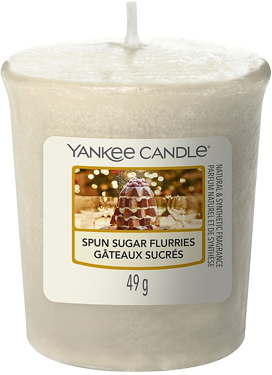 Duftende Votivkerze - Yankee Candle Spun Sugar Flurries Votive Candle — Bild N1