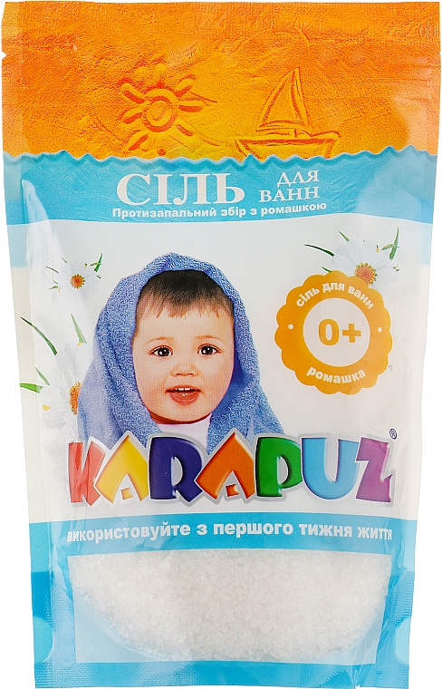 Badesalz für Kinder und Babys mit Kamille - Karapuz