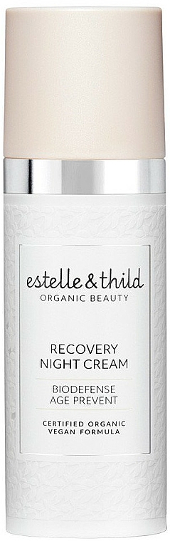 Regenerierende Anti-Aging Nachtcreme - Estelle & Thild BioDefense Instant Recovery Night Cream — Bild N1
