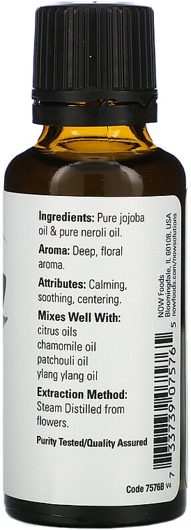 100% Reines ätherisches Neroliöl - Now Foods Essential Oils 100% Pure Neroli — Bild N2