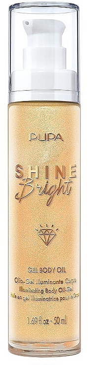 Aufhellendes Körperbutter-Gel - Pupa Shine Bright Gel Body Oil — Bild N1