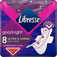Düfte, Parfümerie und Kosmetik Damenbinden mit Flügeln Ultra Thin Goodnight Extra Soft 8 St. - Libresse Ultra Thin Goodnight Extra Soft