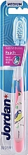 Zahnbürste mittel rosa mit Meise - Jordan Individual Medium Reach Toothbrush  — Bild N1