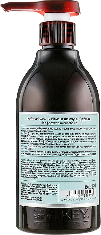 Pigmentneutralisierendes Shampoo (Silber) - Saryna Key Unique Pro Neutralizing Pigment Shampoo — Bild N2