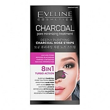 Düfte, Parfümerie und Kosmetik Mitesser-Pflaster für Nase - Eveline Cosmetics Charcoal Nose Strips