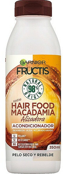 Glättender Conditioner mit Macadamia - Garnier Fructis Hair Food Macadamia Smoothing Conditioner — Bild N1
