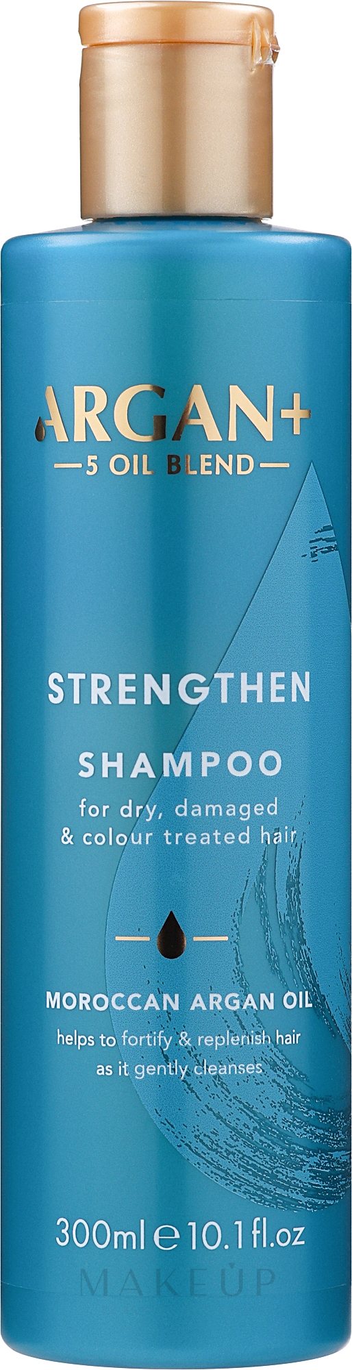 Shampoo für trockenes, geschädigtes und gefärbtes Haar mit Arganöl - Argan+ Strengthen Shampoo Moroccan Argan Oil — Bild 300 ml
