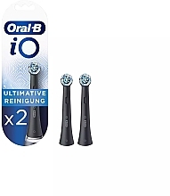 Austauschbare Zahnbürstenköpfe für elektrische Zahnbürste schwarz 2 St. - Oral-B iO Ultimate Clean — Bild N1