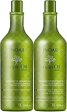 Set - Inoar Argan Oil System Kit (shm/1000ml + conditioner/1000ml) — Bild N1