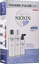 Haarpflegeset - Nioxin Thinning Hair System 5 Starter Kit (Shampoo 300ml + Conditioner 300ml + Maske 100ml) — Bild N1