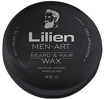 Wachs für Bart und Haare - Lilien Men-Art Black Beard & Hair Wax — Bild N1