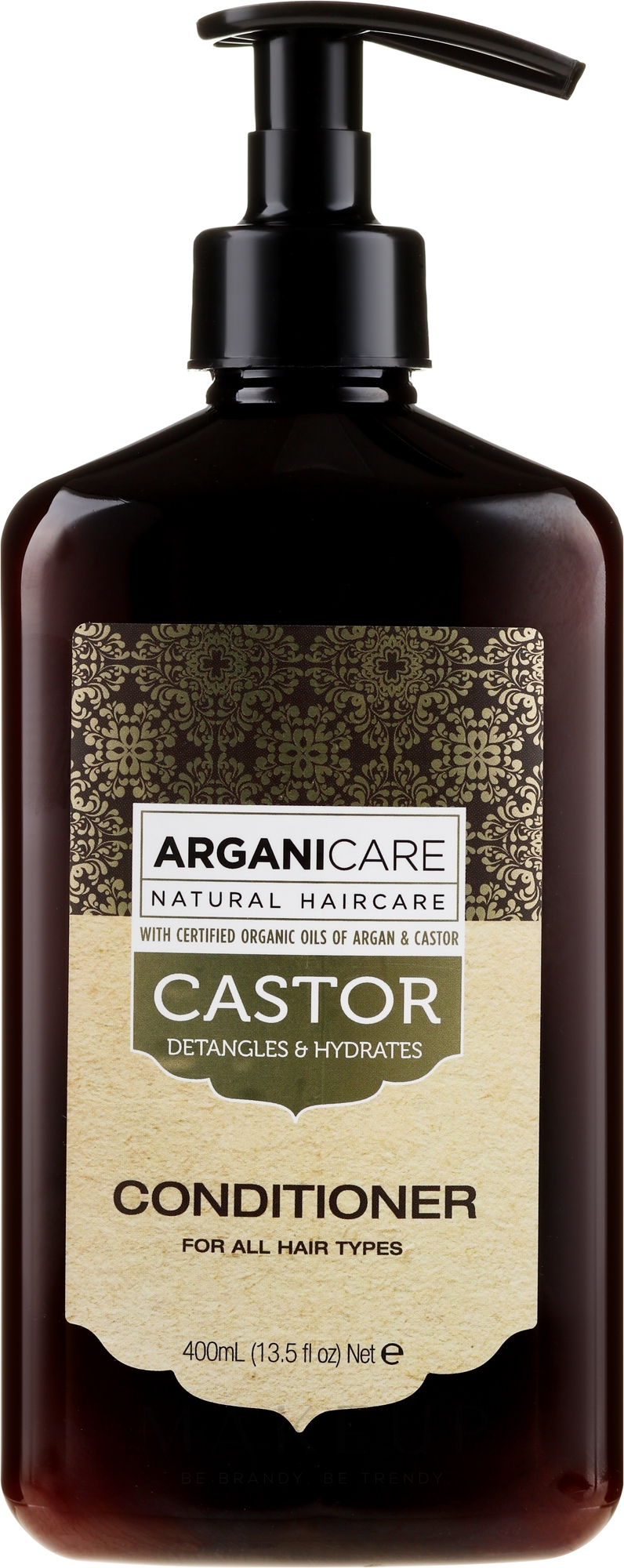 Pflegende Haarspülung zum Haarwachstum mit Rizinusöl - Arganicare Castor Oil Conditioner — Bild 400 ml