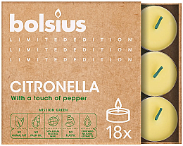 Düfte, Parfümerie und Kosmetik Duftkerze Citronella - Bolsius Scented Lights Divine Earth Citronella