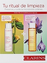 Set - Clarins Duo Cleansing Normal and Dry Skin (f/milk/200ml + f/lot/200ml) — Bild N1