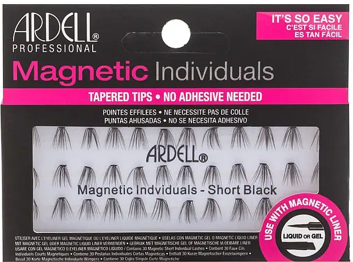 Wimpernset - Ardell Magnetic Individuals Short Black — Bild N1