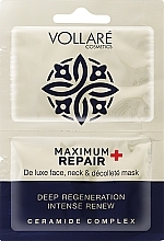 Regenerierende Tuchmaske mit Ceramiden - Vollare Maximum Repair Mask — Bild N1