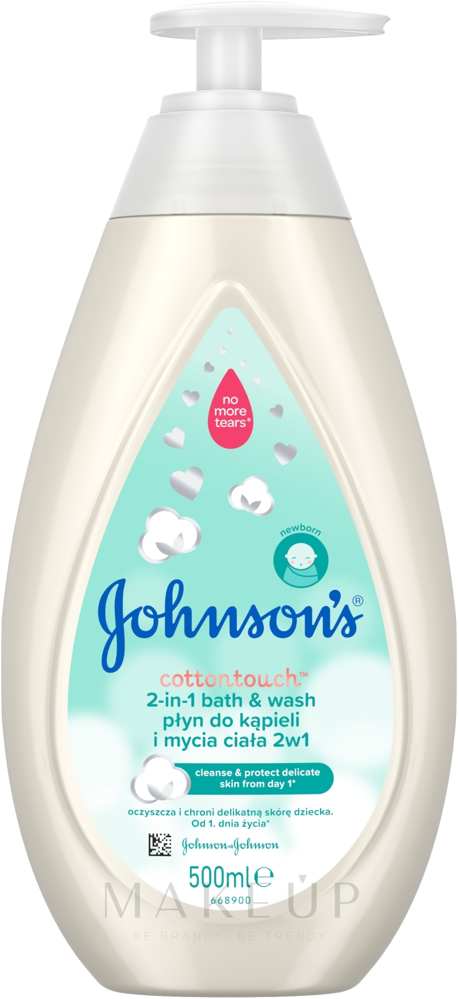 2in1 Bade- und Duschgel für Kinder und Babys - Johnson’s Baby CottonTouch Bath & Wash — Foto 500 ml