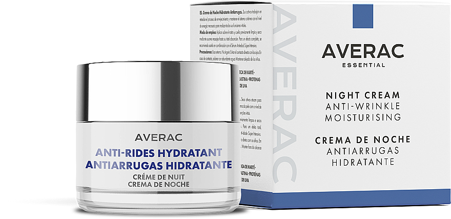 Anti-Falten-Feuchtigkeitscreme für die Nacht - Averac Essential Anti-Rides Hydrating Night Cream — Bild N1