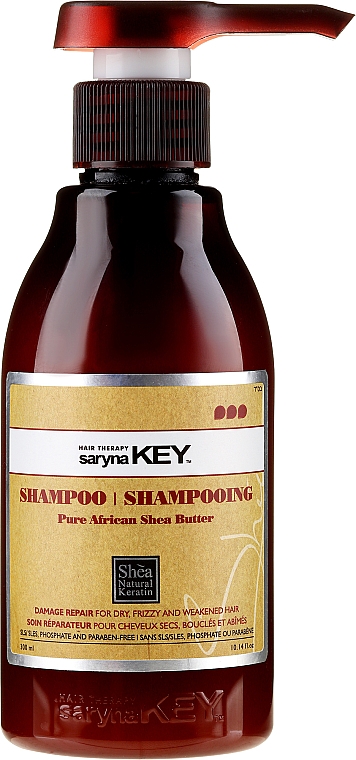 Regenerierendes Shampoo für trockenes und strapaziertes Haar - Saryna Key Pure African Shea Shampoo Damage Repair — Bild N1