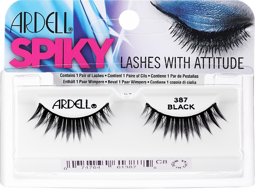 Künstliche Wimpern №387 - Ardell Spiky Lashes 387 Black — Bild N1